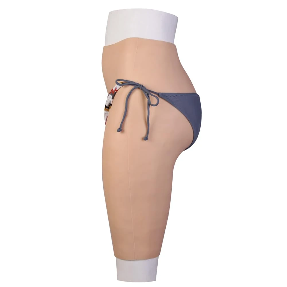 CRRCLSY Silicone Buttock and Hip Pads,Crossdressing Butt Enhancers Shapewear,Hip Enhancement Pants for Drag Queen, Ivory, One Size