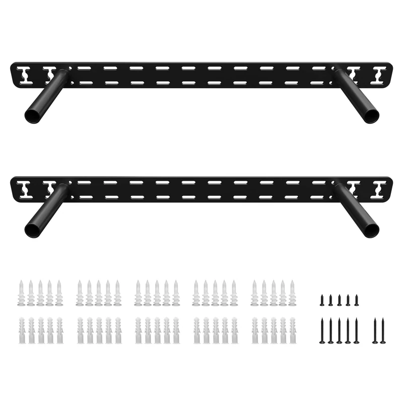 2pcs Floating Shelf Hardware Heavy Duty Hidden Metal Shelf Brackets Support,Wall Mounting Invisible Floating Metal Shelves Bracket (2pcs--18'' x 4'' x 1.5''-Without Tools)