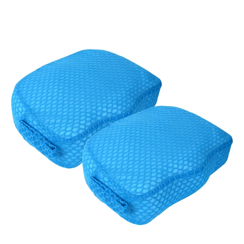 Hot Tub Booster Seat, Weighted SPA Booster Seat Cushion for Adults, 3D Air Mesh Hot Tub Seat Accssories with Non-Slip Micro Dot Bottom,Indoor or Outdoor Quick Dry Hot Tub Pillow with Washable (2 Pack)