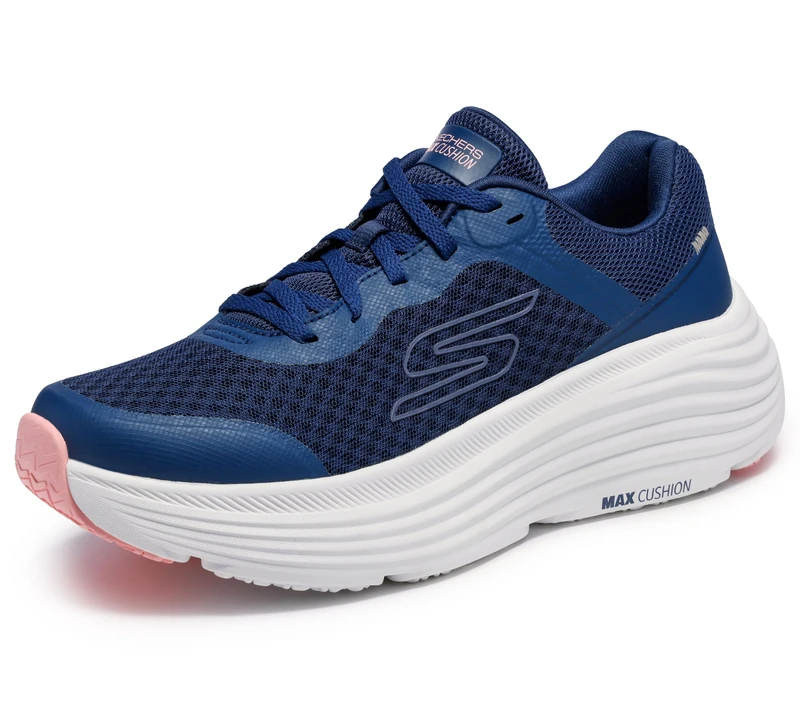 Skechers Women's Max Cushioning Endeavour Canova Trainers, Navy Synthetic Pink Trim, 6 UK - Image 1