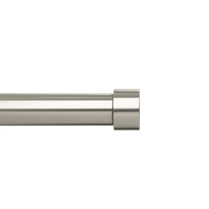 Umbra Cappa Curtain Rod for Windows, Adjustable, 66 to 120 Inches, Nickel
