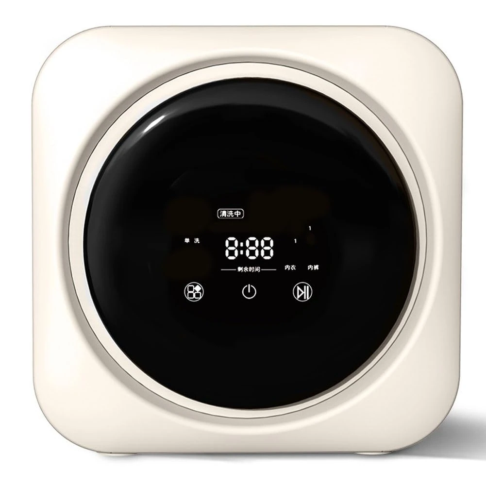 SUCRFXJ 3.5L Underwear Washing Machine, wall-mounted electric washing machine, Fully Automatic Small Mini Sock Washing Machine, Compact Washer with Spin Dryer, for Apartment Laundry