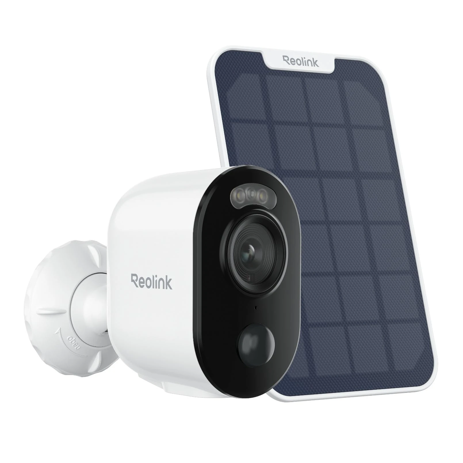 Reolink 2K Security Camera Outdoor Wireless Argus 3E + Solar Panel, 3MP Outdoor Camera with Rechargeable Battery, 2.4 GHz WiFi, Person/Vehicle/Animal Detection, Two-Way Audio, Color Night Vision