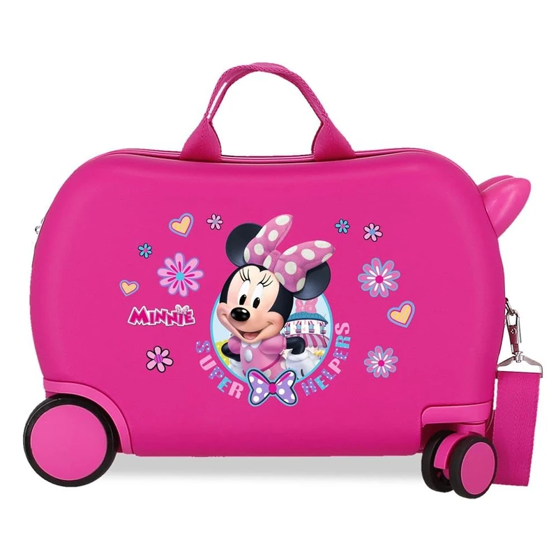 Disney Joumma Minnie Helpers Children's Suitcase Pink 45 x 31 x 20 cm Hard ABS 24.6L 1.8 kg 4 Wheels Hand Luggage, Pink, Children's Suitcase