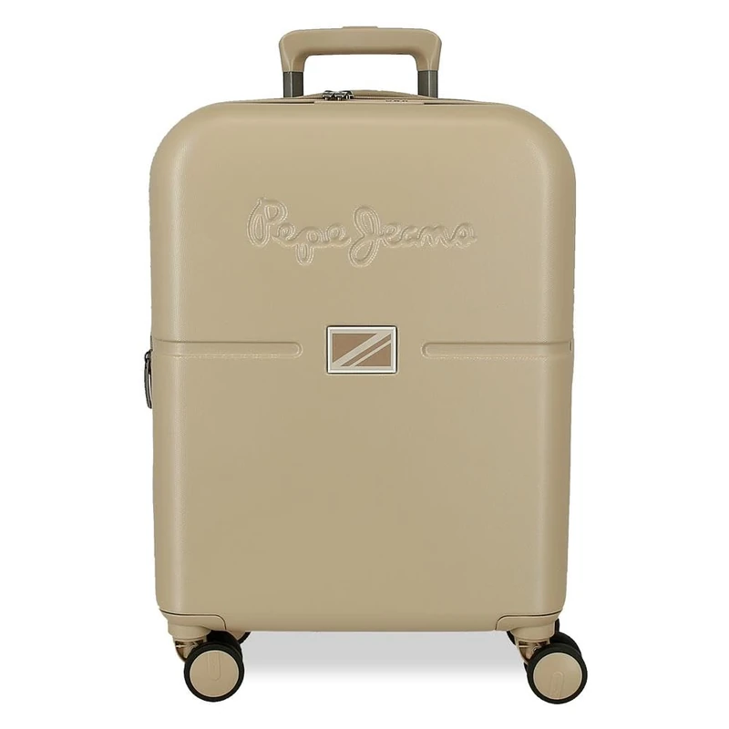 Pepe Jeans Accent Cabin Suitcase, Beige, 40x55x20 cms, Cabin Suitcase