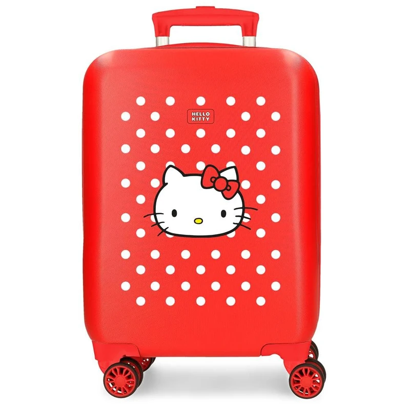 Hello Kitty Castle of Hello Kitty Cabin Suitcase Red 33 x 50 x 20 cm Rigid ABS Combination Lock Side 28.4L 2 kg 4 Double Wheels Hand Luggage, red, 33x50x20 cms, Cabin Suitcase