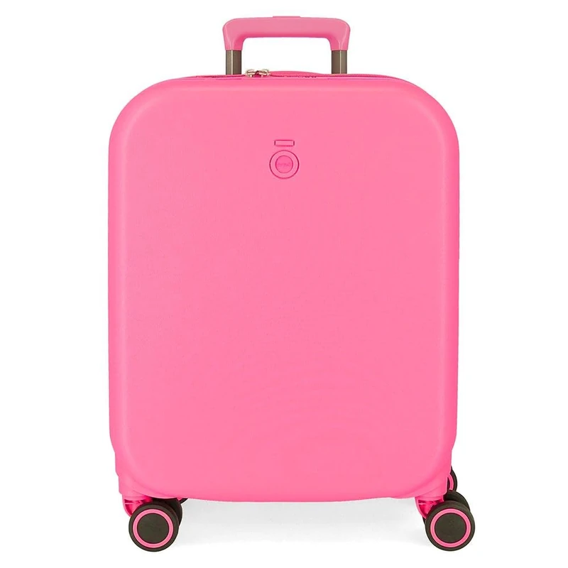 Enso Annie Cabin Suitcase Pink 40 x 55 x 20 cm Rigid ABS Closure TSA Integrated 37L 3.2 kg 4 Wheels Double Luggage Hand Luggage, Pink, Cabin Suitcase