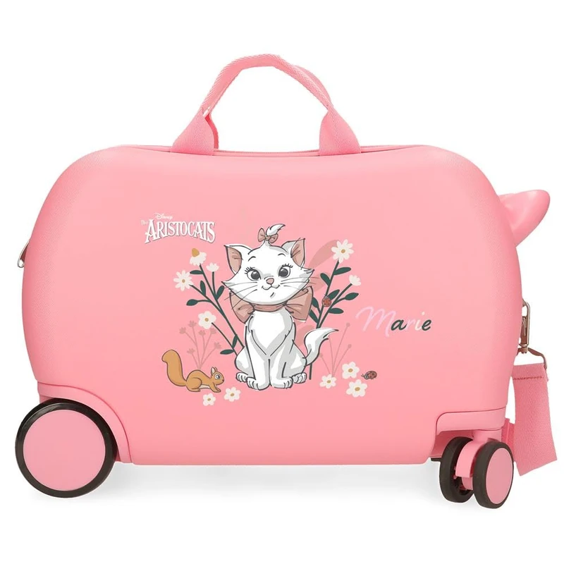 Disney Hard Children's Suitcase Combination Closure Side 4 Wheels Hand Luggage is Made of ABS, a Rigid and Lightweight Material. Aristocats Marie, Children's Suitcase, Aristocats Marie, Valigia per