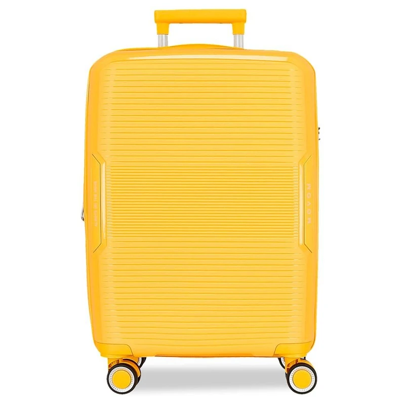 Movom Inari Hard Case ABS Different Sizes Black Green Red Grey Polyester by Joumma Bags, Lemon Tree, Medium, Expandable Suitcase