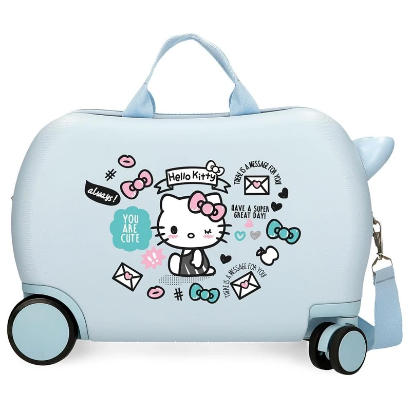 Hello Kitty, Light Blue, (45x31x20) cm, Children's Suitcase 20 - Image 1