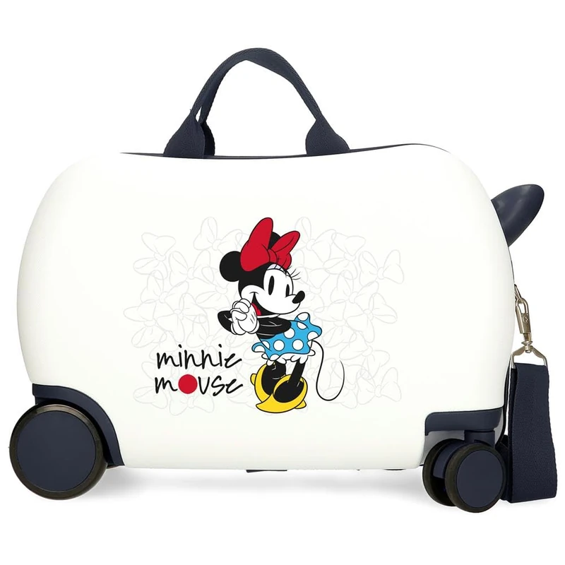 Joumma Disney Minnie Magic Children's Suitcase White 45 x 31 x 20 cm Hard ABS 24.6L 1.8 kg 4 Wheels Hand Luggage, White, Children's Suitcase