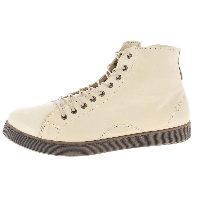 Andrea Conti Women's High Top Trainers, Cream, 6 UK