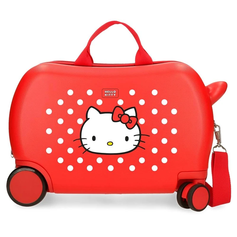 Hello Kitty Castle of Children's Suitcase Red 45 x 31 x 20 cm Hard ABS 24.6L 1.8 kg 4 Wheels Hand Luggage, red, 31 cm x 45 cm x 20 cm, Children's Suitcase - Image 1