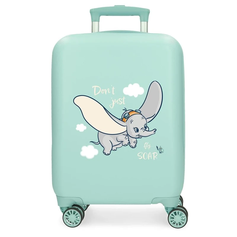 Disney Kids Carry-on Luggage with Hard Suitcase and 4 Wheel Combination Lock is Made of ABS, a Rigid and Lightweight Material., Dumbo, Valigia da cabina, Cabin Suitcase