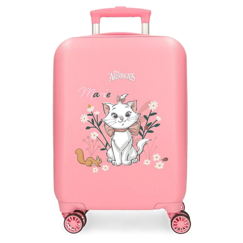 Disney Children's Hard case with 4 Wheels Side Combination Lock Made of ABS, a Rigid and Lightweight Material., Aristocats Marie, Cabin Suitcase