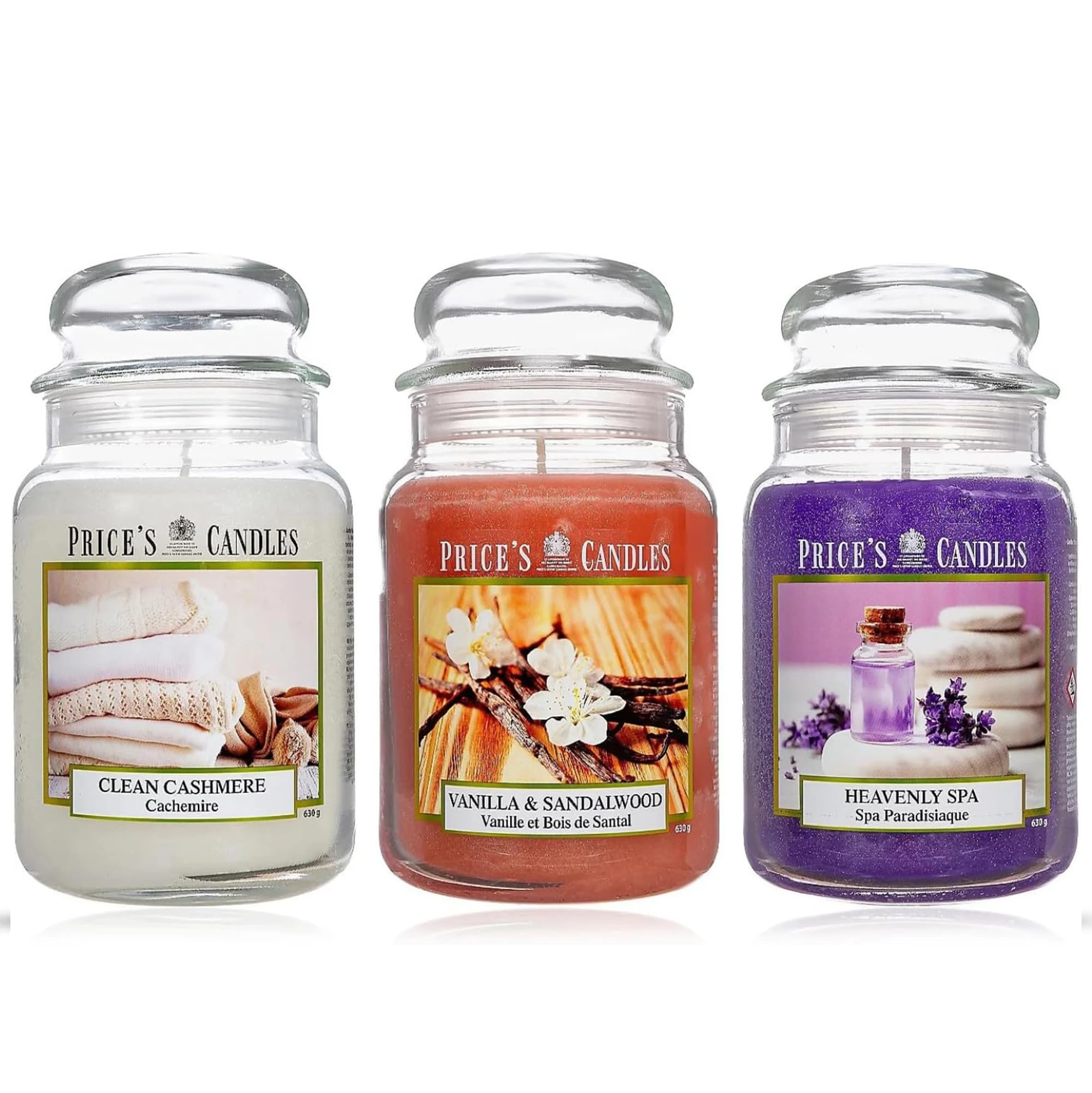 Price's Candles Limited Edition Set of 3 Large Jar Candles Bundle | Scented Candle Long Burning Up to 450 Hours Burn Time | Large Scented Candles for a Relaxing Mood