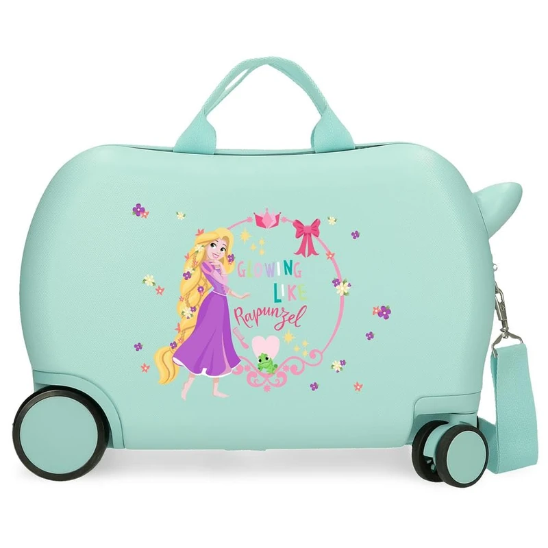 Joumma Disney Princess Celebration Children's Suitcase Blue 45x31x20cm Hard Shell ABS 28.4L 1.8 kg 4 Wheels Hand Luggage, Blue, Children's Suitcase