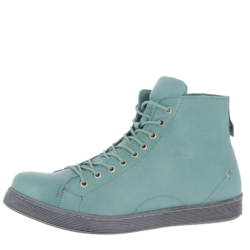 Andrea Conti Women High Top Sneakers, Blue, 7 UK