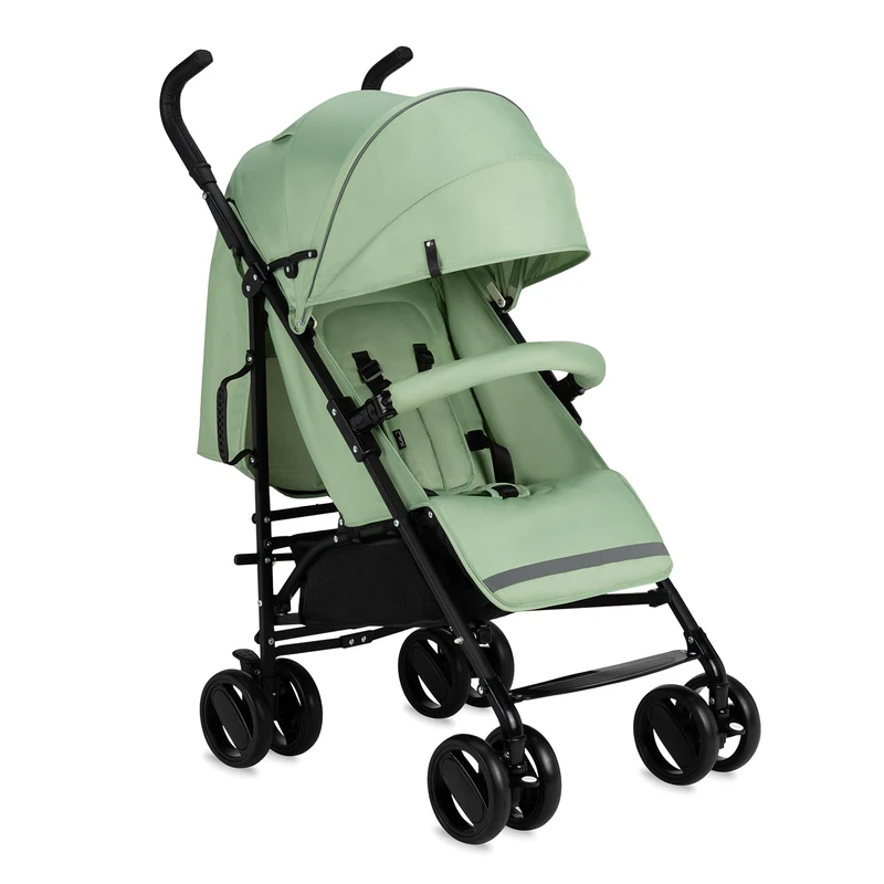 MoMi Akira Baby Stroller for 6 Months (up to 15kg), Adjustable 5-Point Safety Belt, Bag, Shopping Basket, Rain Cover and Mosquito Net - Image 1