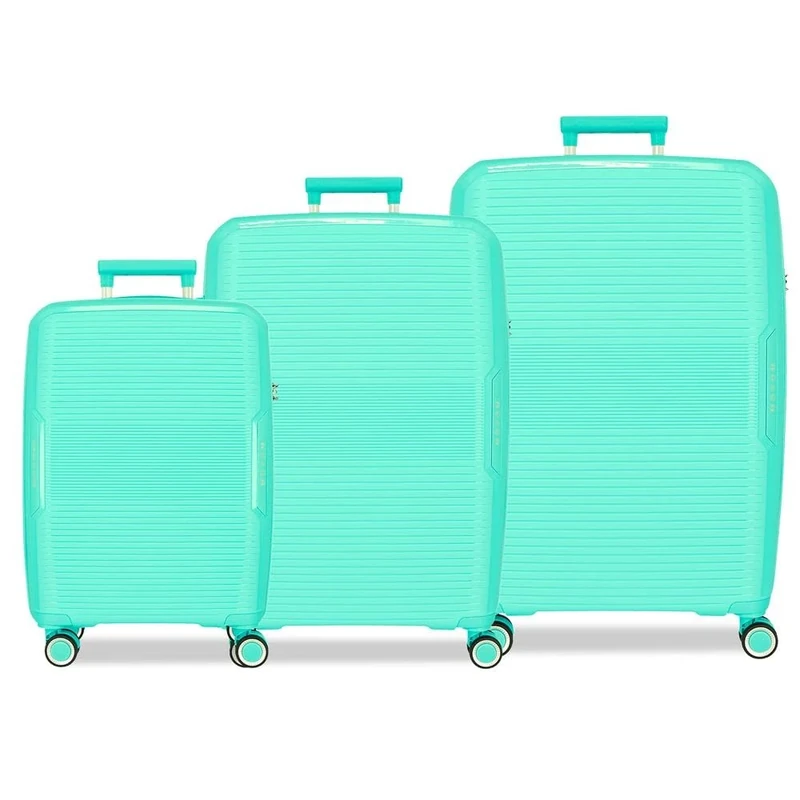 Movom Inari ABS Hard Case - Various Sizes - Black, Green, Red, Grey, Polyester, by Joumma Bags, Turquoise, 40 x 55 x 20 cm; 48 x 68 x 27 cm; 53 x 78 x 31 cm, Set of 3 Pencil Cases