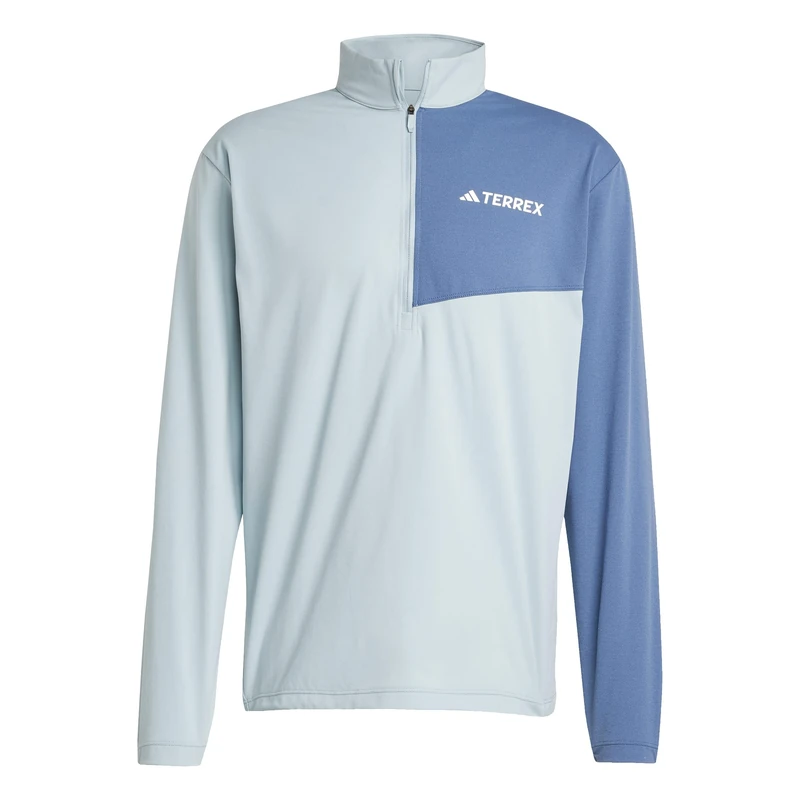 adidas Men's Terrex Multi Climacool Half Zip Long Sleeve, Magic Grey, M