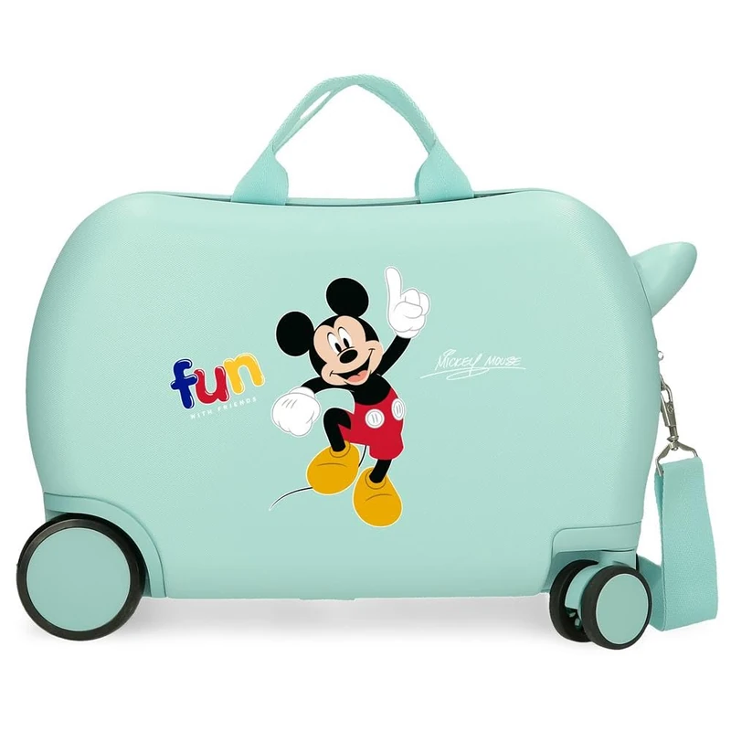 Disney Children's Hard case with 4 Wheels Side Combination Lock Made of ABS, a Rigid and Lightweight Material., Friends, Children's Suitcase