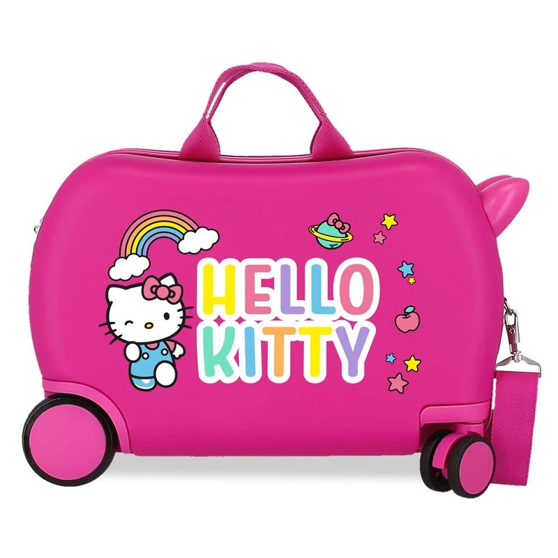 Hello Kitty You are Cute Children's Suitcase Pink 45x31x20cm Hard ABS 24.6L 1.8kg 4 Wheels Hand Luggage, Pink, Children's Suitcase