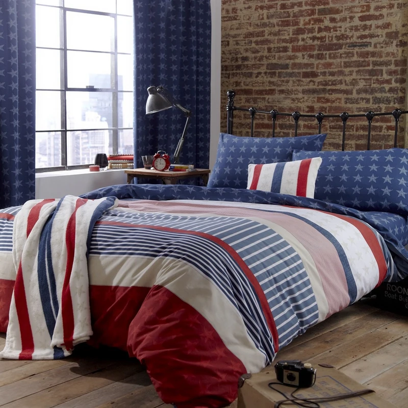 Catherine Lanfield Stars & Stripes Bed Linen 200 x 200 + 2 (80 x 80)