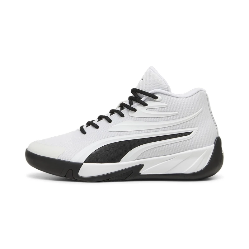 PUMA Men's Court Pro Basketball Shoe Sneaker, White/Black, 11 UK