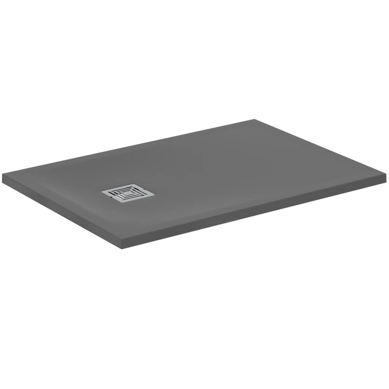 Ideal Standard T5606FS Ultra Flat Shower Tray - Grey Concrete