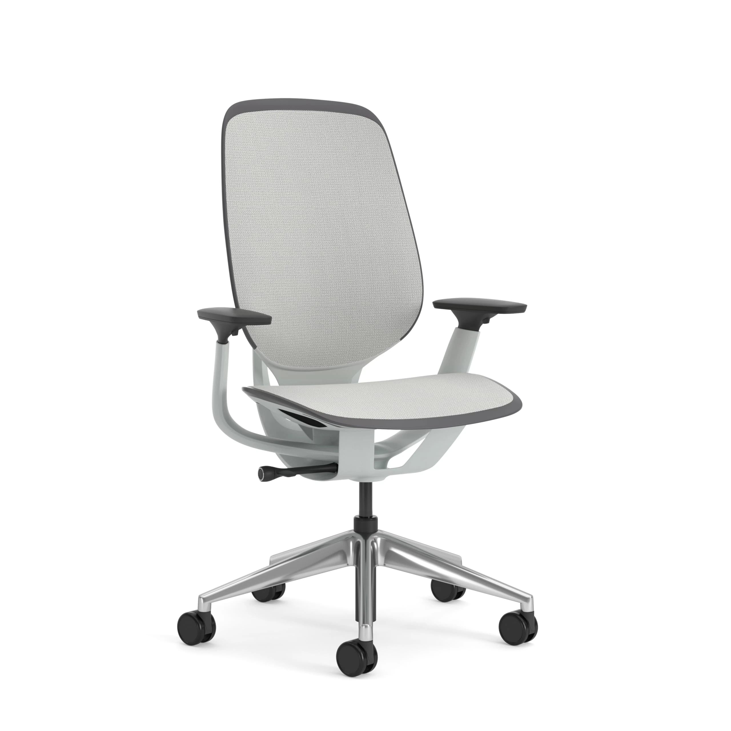 Steelcase Karman Ergonomic Height Adjustable Office Chair with Opaque Seagull Upholstery
