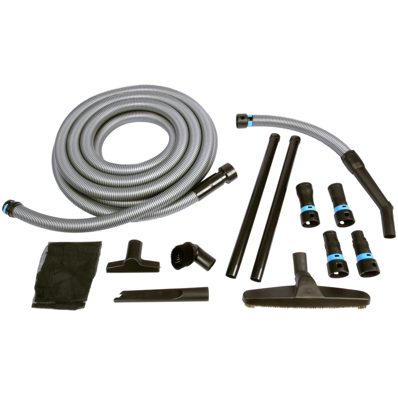 Quick Click Multi-Brand Power Tool Dust Collection Adapter Set and Full Cleanup Vacuum Accessories with 30 Ft. Hose for Home and Shop Wet/Dry Vacuums