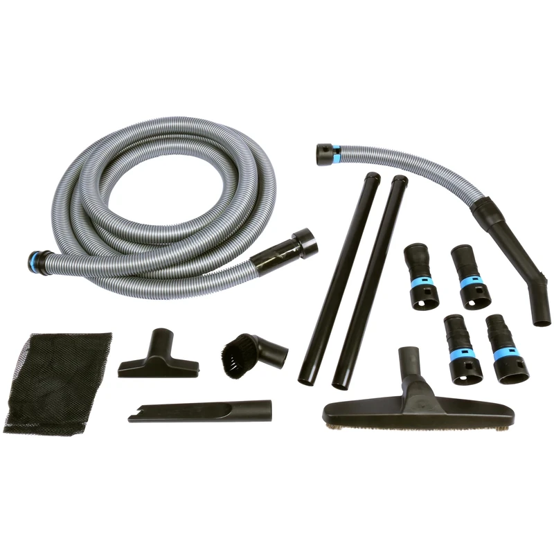 Cen-Tec Systems 98988-AZ Quick Click Multi-Brand Power Tool Dust Collection Adapter Set and Full Cleanup Accessories with 16 Ft. Hose for Home and Shop Wet/Dry Vacuums, Black