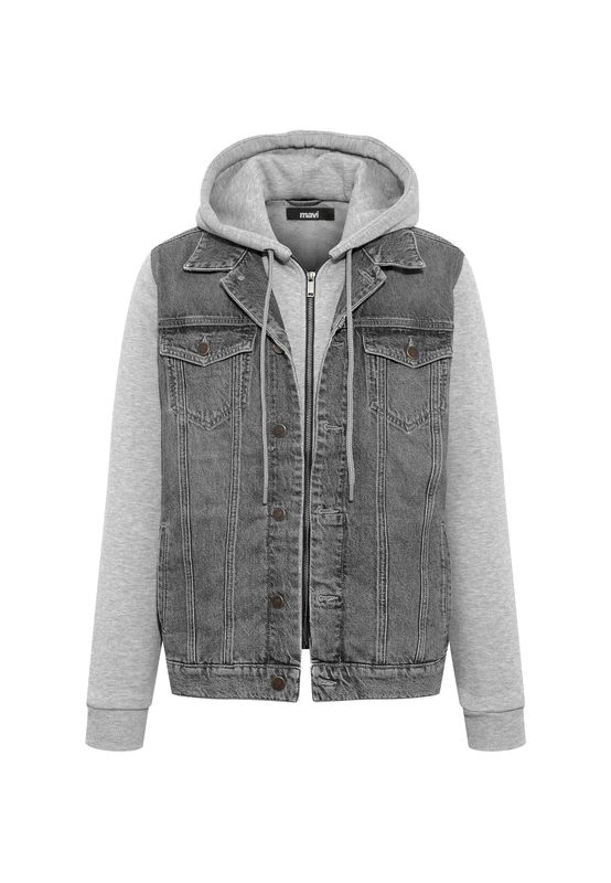 Mavi Men's Jerry Jacket, mid Smoke Denim, M