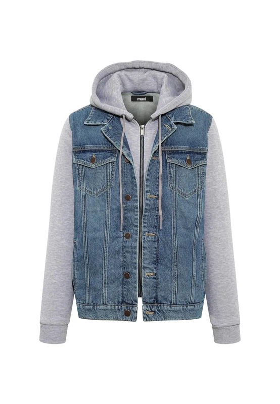 Mavi Men's Jerry Jacket, Dark Shaded Denim, M