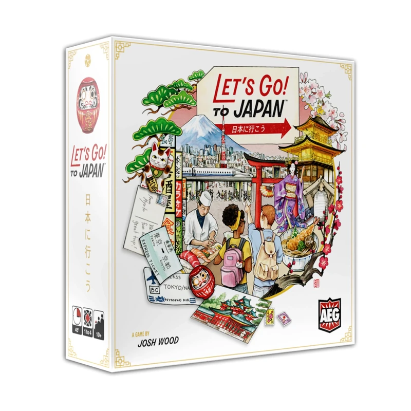 AEG Alderac Entertainment Group | Let's Go! To Japan | Family Board Game | Ages 10+ | 1-4 Players | 45 Minutes Playing Time