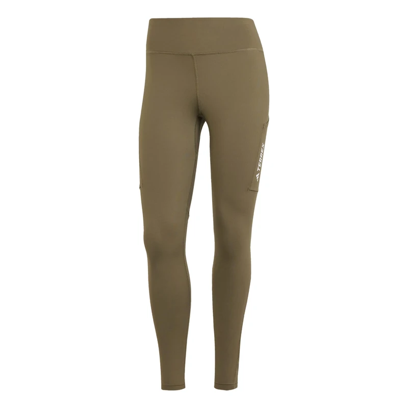 adidas Women's Terrex Multi Tights, Olive strata, 6