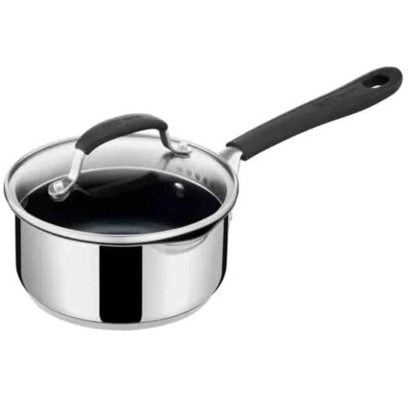 Tefal Jamie Oliver E3032444 Stainless Steel 20 cm Non-stick Induction Saute Pan With Glass Lid, 2.85l