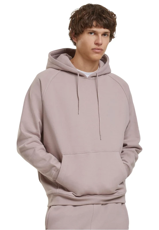 Urban Classics Men's Blank Hoodie, Classic Hoodie for Men, Loose Fit, Sizes XS - 5XL, Duskrosis, XXXL