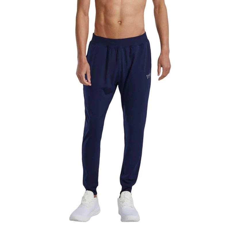 TYR Men's Tech Jogger, Athletic Relaxed Fit Warm Up Pant Blue