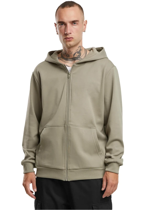 Urban Classics Men's Tb6699-Cozy Zip Hoody Sweatshirt, Palegreen, M