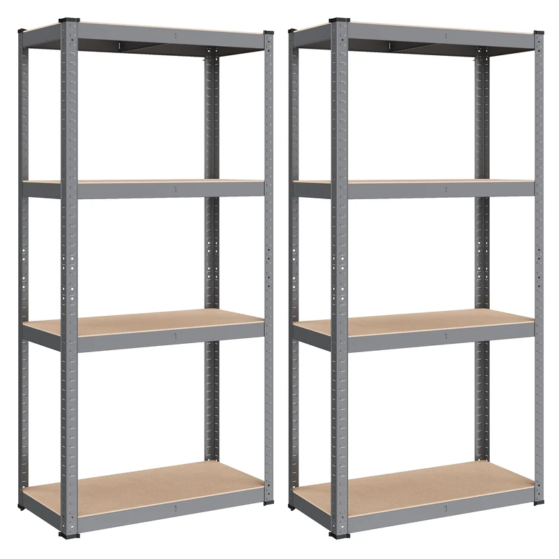 SONGMICS 2 Pack 4-Tier Steel Shelving Unit - 40 x 80 x 160 cm
