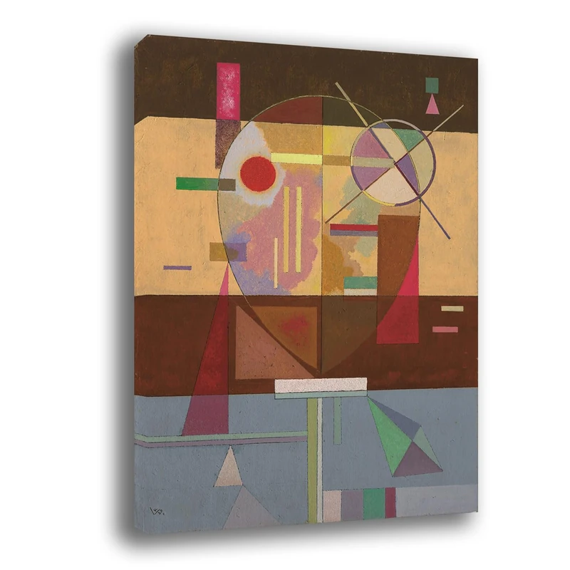 KANDINSKY Modern Vertical Living Room Brown Modern Abstract Wall Paintings XXL Large Canvas Print Wall Decoration Wall Decor Bedroom Kitchen (14, 30 x 40 cm)