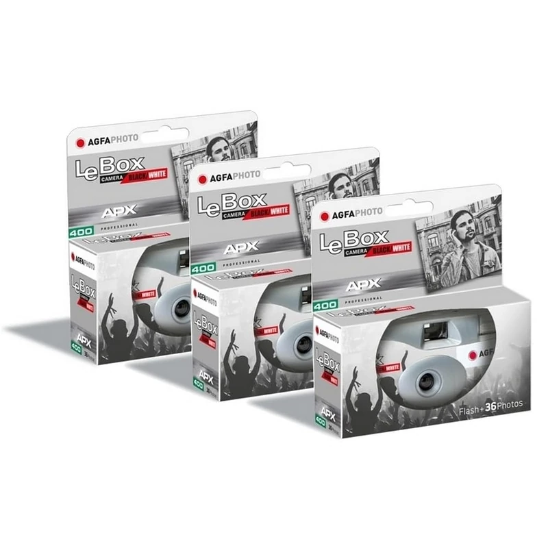 AGFAPHOTO – Disposable Cameras – LeBox Flash x10 – Black & White