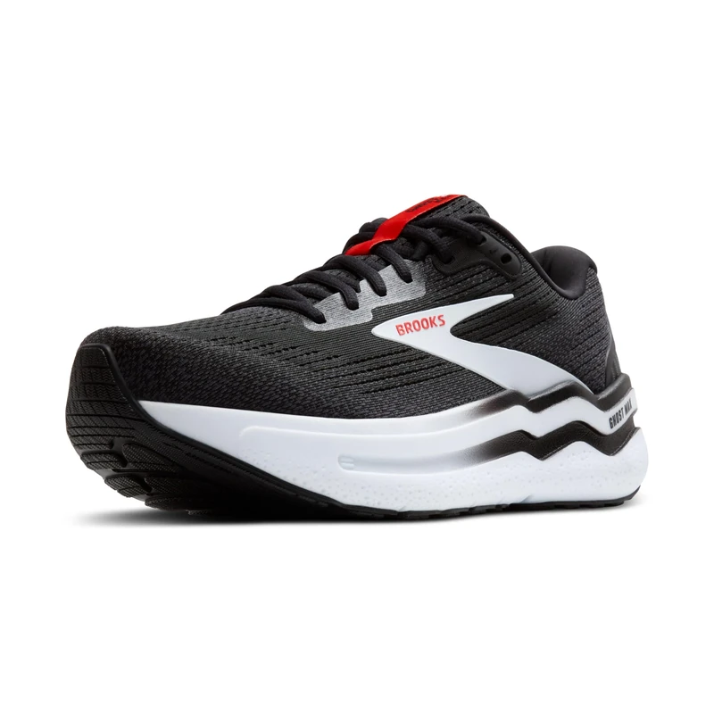 BROOKS 1104311D027 Ghost Max 2 Men Black/White/Fiery Red UK 10