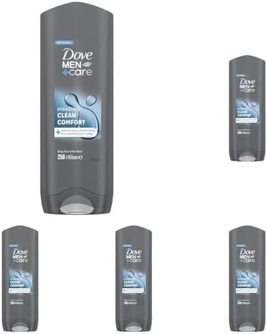 DOVE MEN + CARE CLEAN COMFORT BODYWASH 250ML (Pack of 5)