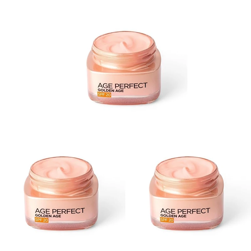 Age Perfect by L'Oreal Paris Golden Age SPF 15 Day Pot 50ml (Pack of 3)