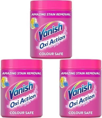 Vanish Fabric Stain Remover, Oxi Action Powder, 2.1 kg, Works in just 30 seconds, Versatile stain remover, In wash, pre-treat or soak, Safe for use on everyday fabrics (Pack of 3)