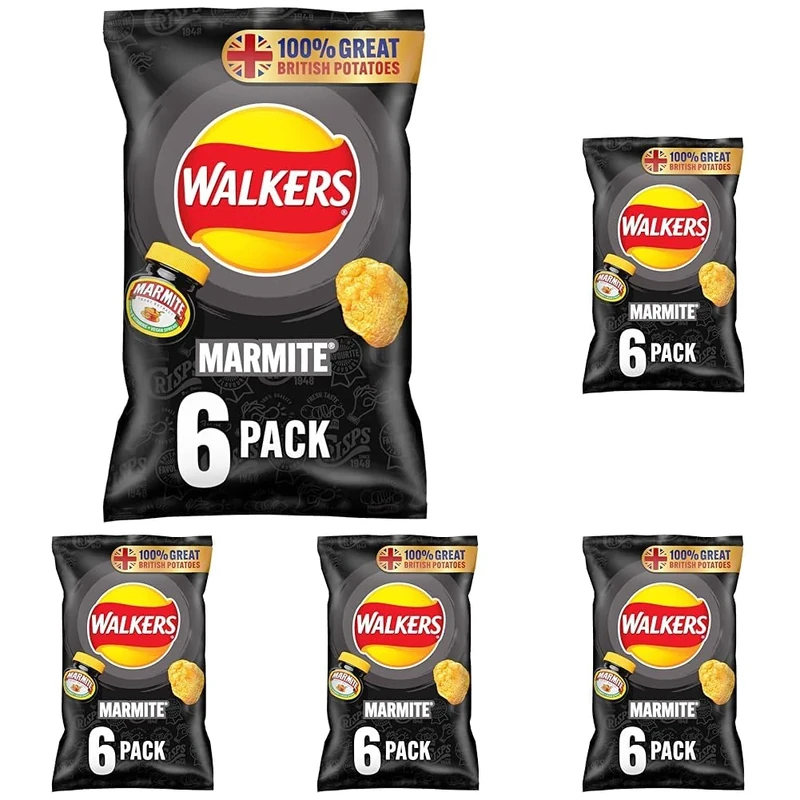 Walkers Marmite Crisps, 25 g (Pack of 30)