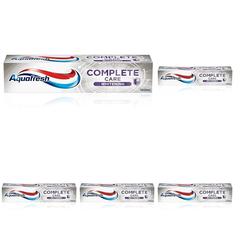 Aquafresh Complete Care Whitening Flouride Toothpaste, 100ml (Pack of 5)